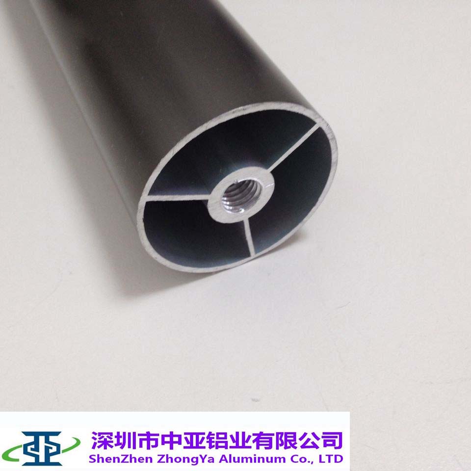 鋁型材定制開(kāi)模家具圓管帶筋鋁材