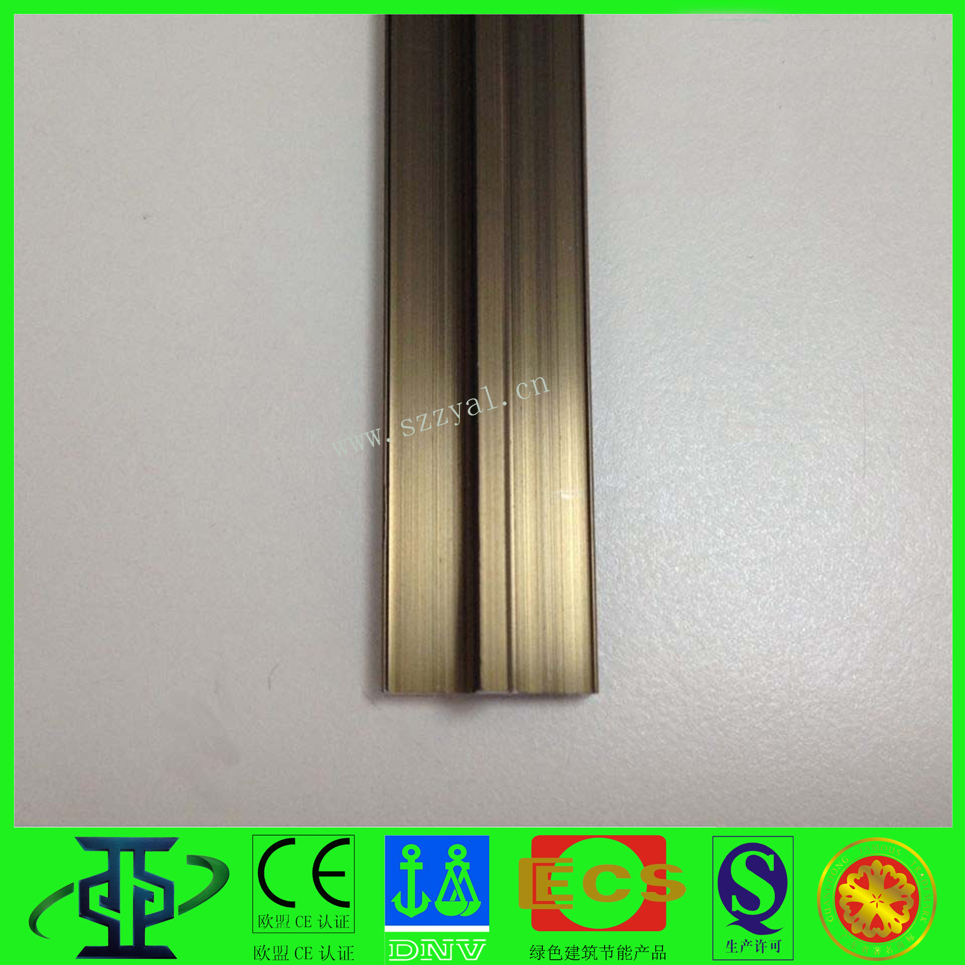 鋁型材定制開(kāi)模家具用香檳色拉手鋁材